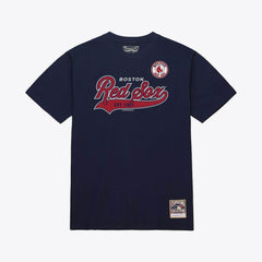 Boston Red Sox Mitchell & Ness Script Sweep Arch T-Shirt - MLB