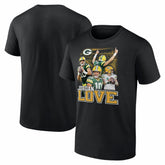 Jordan Love Green Bay Packers Notorious T-Shirt Black | NFL