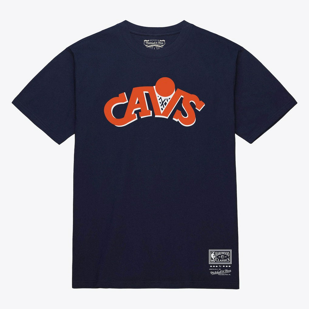 Cleveland Cavaliers Unisex Hardwood Classics Arch T-Shirt Navy - NBA