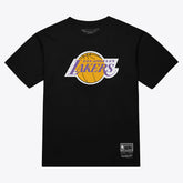 Los Angeles Lakers Unisex Hardwood Classics Arch T-Shirt Black - NBA