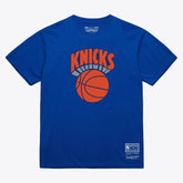 New York Knicks Unisex Hardwood Classics Arch T-Shirt Royal - NBA