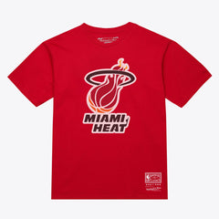 Miami Heat Unisex Hardwood Classics Arch T-Shirt Red - NBA