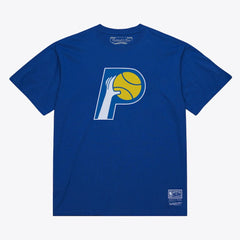 Indiana Pacers Unisex Hardwood Classics Arch T-Shirt Royal - NBA