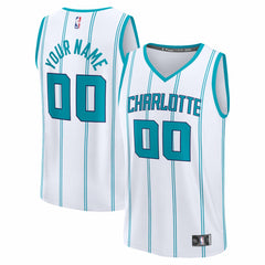 Charlotte Hornets Fastbreak Custom Jersey Association Edition White - NBA