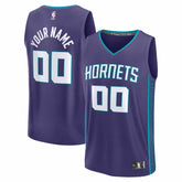Charlotte Hornets Youth Fastbreak Custom Jersey Statement Edition Purple - NBA