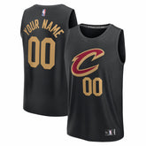 Cleveland Cavaliers Youth Fastbreak Custom Jersey Statement Editi- Black - NBA