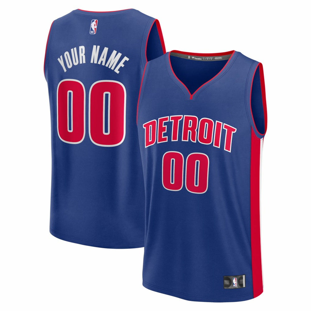 Detroit Pistons Youth Fastbreak Custom Jersey Icon Editi- Blue - NBA