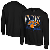 New York Knicks Stadium Essentials Unisex Sky High Fleece Sweatshirt Black - NBA