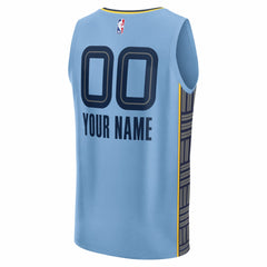 Memphis Grizzlies Youth Fastbreak Custom Jersey Statement Edition Light Blue - NBA