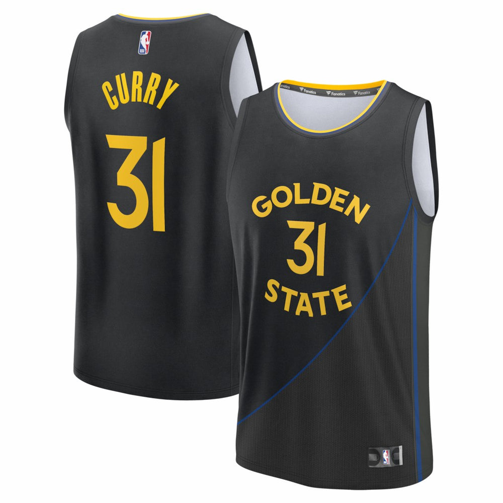Seth Curry Golden State Warriors Fast Break Replica Player Jersey Statement Editi- Black - NBA