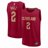 Lonzo Ball Cleveland Cavaliers Fast Break Replica Jersey Wine Icon Edition - NBA