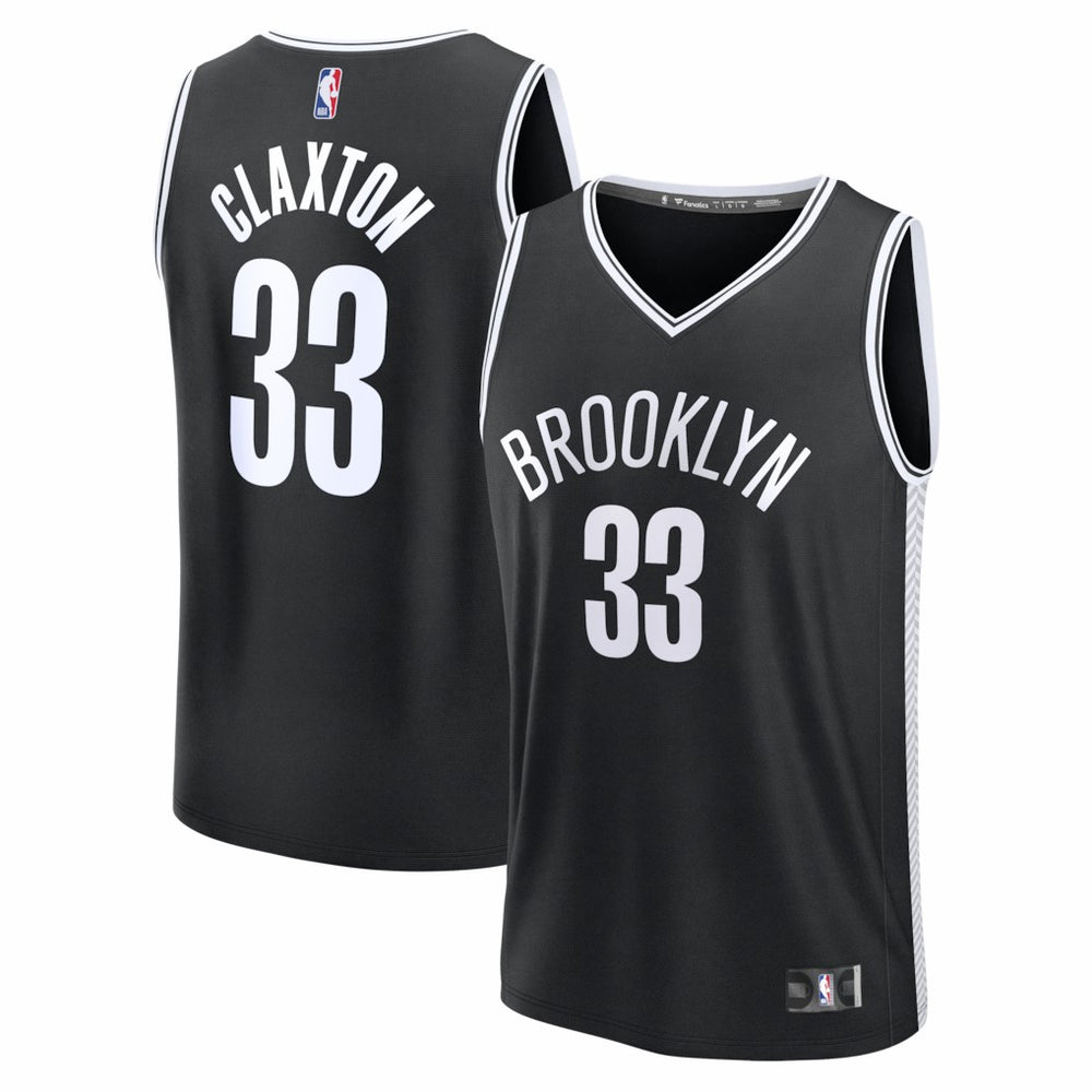 Nic Claxton Brooklyn Nets Fast Break Replica Jersey Black Icon Edition - NBA