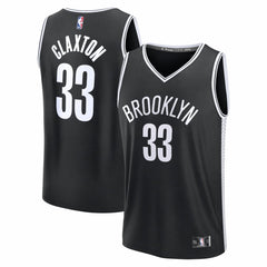 Nic Claxton Brooklyn Nets Fast Break Replica Jersey Black Icon Edition - NBA
