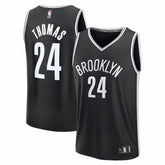 Cam Thomas Brooklyn Nets Fast Break Replica Jersey Black Icon Edition - NBA