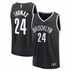 Cam Thomas Brooklyn Nets Fast Break Replica Jersey Black Icon Edition - NBA