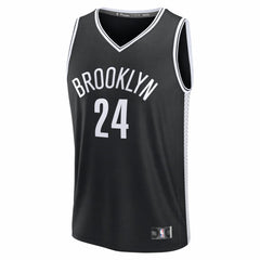 Cam Thomas Brooklyn Nets Fast Break Replica Jersey Black Icon Edition - NBA