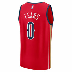 Jeremiah Fears New Orleans Pelicans Fast Break Replica Player Jersey Statement Edition Red - NBA
