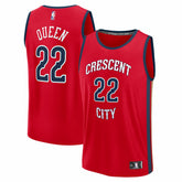 Derik Queen New Orleans Pelicans Fast Break Replica Player Jersey Statement Edition Red - NBA
