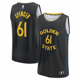 Pat Spencer Golden State Warriors Fast Break Replica Player Jersey Statement Editi- Black - NBA
