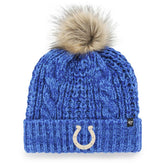 Indianapolis Colts '47 Women's Meeko Cuffed Knit Hat with Pom Royal | 47 brand