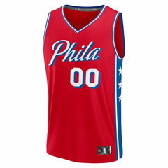 Philadelphia 76ers Fastbreak Custom Jersey Statement Edition Red - NBA