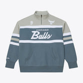 Chicago Bulls Thunderstorm Head Coach Quarter-Zip Jacket Blue - NBA