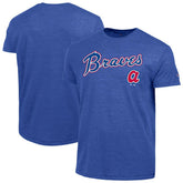 Atlanta Braves Champion Cooperstown Wordmark Lockup Tri-Blend T-Shirt - MLB