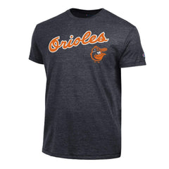 Baltimore Orioles Champion Cooperstown Wordmark Lockup Tri-Blend T-Shirt - MLB