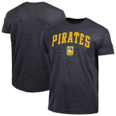 Pittsburgh Pirates Champion Cooperstown Wordmark Lockup Tri-Blend T-Shirt - MLB