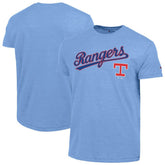 Texas Rangers Champion Cooperstown Wordmark Lockup Tri-Blend T-Shirt - MLB
