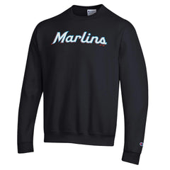 Miami Marlins Champion Powerblend Wordmark Sweatshirt - MLB