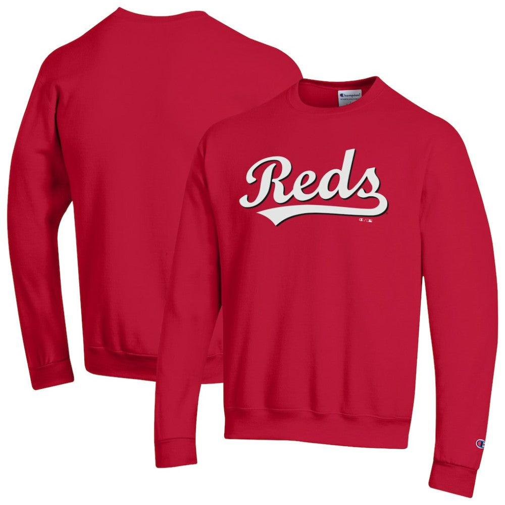 Cincinnati Reds Champion Powerblend Wordmark Sweatshirt - MLB