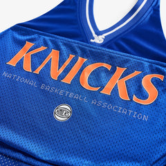 New York Knicks Off Season x NBA Women's Halter Top Blue - NBA