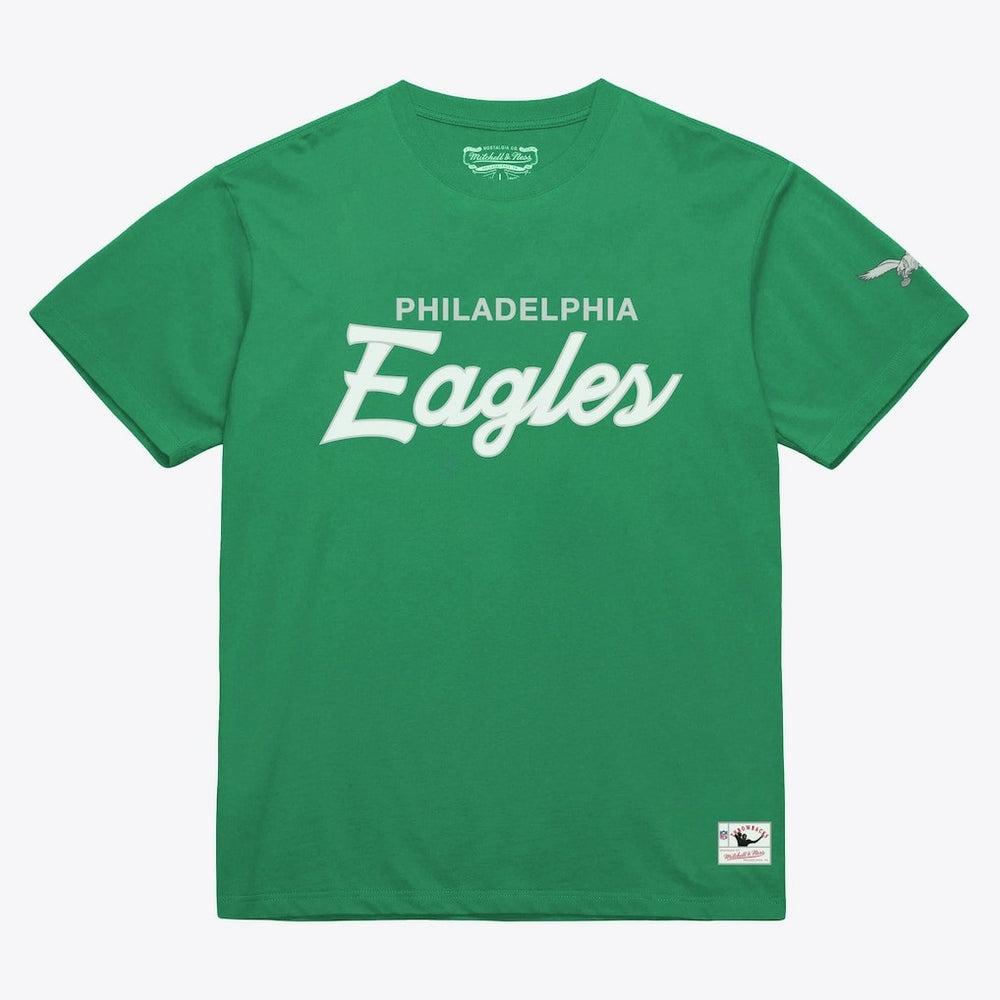 Philadelphia Eagles Head Coach Classic T-Shirt Kelly Green | Mitchell & Ness