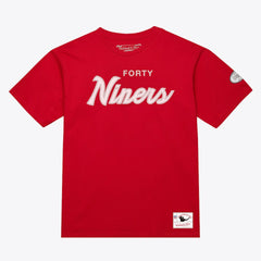 San Francisco 49ers Head Coach Classic T-Shirt Scarlet | Mitchell & Ness