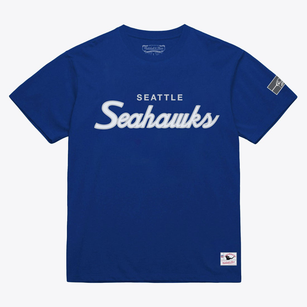 Seattle Seahawks Head Coach Classic T-Shirt Royal | Mitchell & Ness