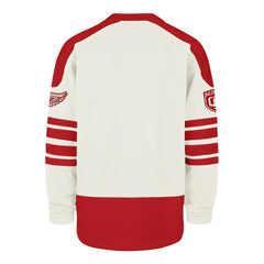 Detroit Red Wings '47 Pond Hockey Trio Eternal Lacer Sweatshirt - Cream - NHL
