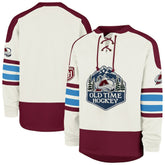 Colorado Avalanche '47 Pond Hockey Trio Eternal Lacer Sweatshirt - Cream - NHL