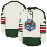 Minnesota Wild '47 Pond Hockey Trio Eternal Lacer Sweatshirt - Cream - NHL