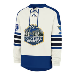 St. Louis Blues '47 Pond Hockey Trio Eternal Lacer Sweatshirt - Cream - NHL