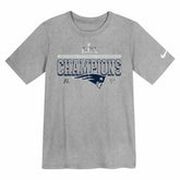 New England Patriots Preschool 2025 AFC Champions Locker Room Trophy Collection T-Shirt Gray | Nike for Sale