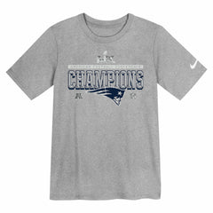 New England Patriots Preschool 2025 AFC Champions Locker Room Trophy Collection T-Shirt Gray | Nike for Sale