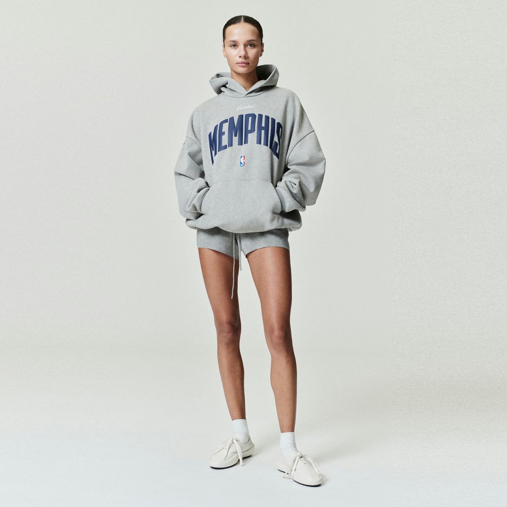 Memphis Grizzlies Fear of God x NBA Unisex 90s Hoodie Heather Gray - NBA