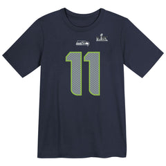 Jaxon Smith-Njigba Seattle Seahawks Preschool Super Bowl LX Patch Name & Number T-Shirt College Navy | Nike for Sale