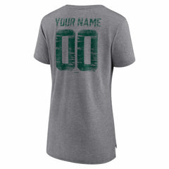 Athletics Women's Heritage Personalized Any Name & Number Tri-Blend T-Shirt - MLB