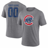 Chicago Cubs Heritage Personalized Any Name & Number Tri-Blend T-Shirt - MLB