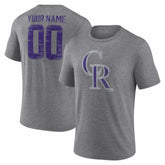 Colorado Rockies Heritage Personalized Any Name & Number Tri-Blend T-Shirt - MLB