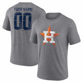 Houston Astros Heritage Personalized Any Name & Number Tri-Blend T-Shirt - MLB