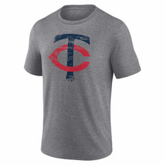 Minnesota Twins Heritage Personalized Any Name & Number Tri-Blend T-Shirt - MLB