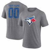 Toronto Blue Jays Heritage Personalized Any Name & Number Tri-Blend T-Shirt - MLB